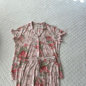 Rachel Parcell Flutter Pajamas in Pink Frosty Sophia Floral